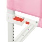 vidaXL Barandilla de seguridad cama de niño rosa tela 140x25 cm vidaXL Barandilla de seguridad cama de niño rosa tela 140x25 cm