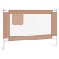 vidaXL Barandilla de seguridad cama de niño taupe tela 100x25 cm vidaXL Barandilla de seguridad cama de niño taupe tela 100x25 cm
