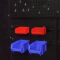 vidaXL Armario de herramientas 2 puertas acero negro/rojo 90x40x180 cm vidaXL Armario de herramientas 2 puertas acero negro/rojo 90x40x180 cm