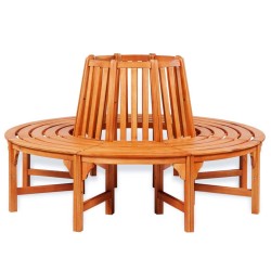 vidaXL Banco para alrededor de árbol Ø 160 cm madera
