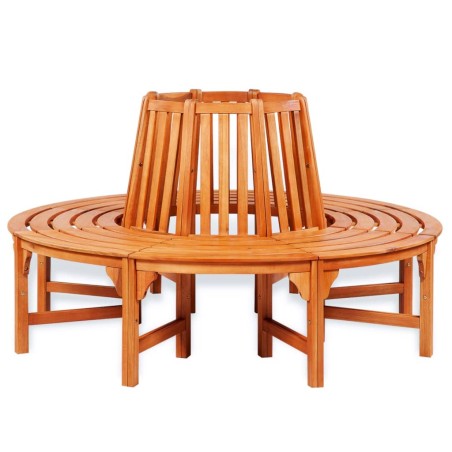 vidaXL Banco para alrededor de árbol Ø 160 cm madera