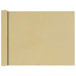 vidaXL Toldo para balcón tela oxford 90x400 cm beige