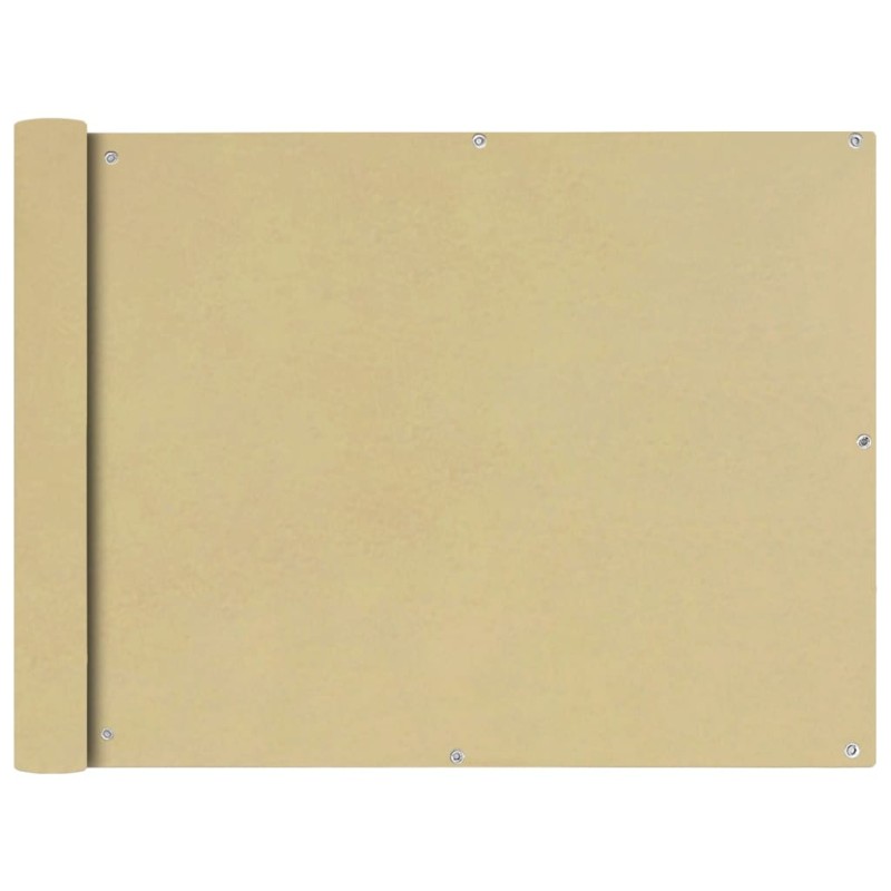 vidaXL Toldo para balcón tela oxford 90x400 cm beige