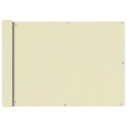 vidaXL Toldo para balcón tela oxford 75x400 cm crema
