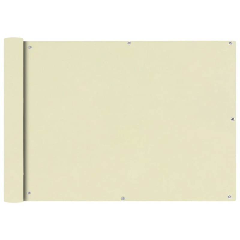 vidaXL Toldo para balcón tela oxford 75x400 cm crema