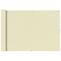 vidaXL Toldo para balcón tela oxford 75x400 cm crema