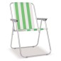 vidaXL Sillas de camping plegables 2 uds acero verde blanco 52x62x75cm vidaXL Sillas de camping plegables 2 uds acero verde blanco 52x62x75cm