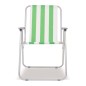 vidaXL Sillas de camping plegables 2 uds acero verde blanco 52x62x75cm vidaXL Sillas de camping plegables 2 uds acero verde blanco 52x62x75cm