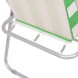vidaXL Sillas de camping plegables 2 uds acero verde blanco 52x62x75cm vidaXL Sillas de camping plegables 2 uds acero verde blanco 52x62x75cm