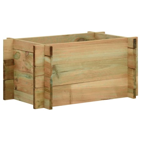 vidaXL Jardinera de verduras madera pino impregnada 40 cm