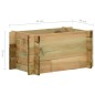 vidaXL Jardinera de verduras madera pino impregnada 40 cm vidaXL Jardinera de verduras madera pino impregnada 40 cm