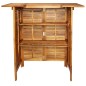 vidaXL Mesa alta de bar de madera de acacia maciza 110x50x105 cm vidaXL Mesa alta de bar de madera de acacia maciza 110x50x105 cm