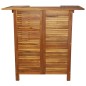 vidaXL Mesa alta de bar de madera de acacia maciza 110x50x105 cm vidaXL Mesa alta de bar de madera de acacia maciza 110x50x105 cm