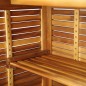 vidaXL Mesa alta de bar de madera de acacia maciza 110x50x105 cm vidaXL Mesa alta de bar de madera de acacia maciza 110x50x105 cm