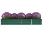 vidaXL Arriate de jardín de acero galvanizado verde 320x80x45 cm vidaXL Arriate de jardín de acero galvanizado verde 320x80x45 cm