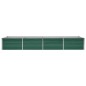 vidaXL Arriate de jardín de acero galvanizado verde 320x80x45 cm vidaXL Arriate de jardín de acero galvanizado verde 320x80x45 cm