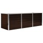 vidaXL Arriate de acero galvanizado marrón 240x80x77 cm vidaXL Arriate de acero galvanizado marrón 240x80x77 cm