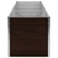vidaXL Arriate de acero galvanizado marrón 240x80x77 cm vidaXL Arriate de acero galvanizado marrón 240x80x77 cm