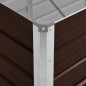 vidaXL Arriate de acero galvanizado marrón 240x80x77 cm vidaXL Arriate de acero galvanizado marrón 240x80x77 cm