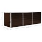 vidaXL Arriate de acero galvanizado marrón 240x80x77 cm vidaXL Arriate de acero galvanizado marrón 240x80x77 cm