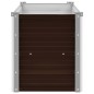 vidaXL Arriate de acero galvanizado marrón 160x40x45 cm vidaXL Arriate de acero galvanizado marrón 160x40x45 cm