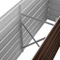 vidaXL Arriate de acero galvanizado marrón 160x40x45 cm vidaXL Arriate de acero galvanizado marrón 160x40x45 cm