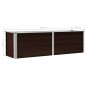 vidaXL Arriate de acero galvanizado marrón 160x40x45 cm vidaXL Arriate de acero galvanizado marrón 160x40x45 cm