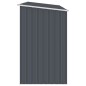 vidaXL Cobertizo jardín leña antracita acero galvanizado 245x98x159cm vidaXL Cobertizo jardín leña antracita acero galvanizado 245x98x159cm