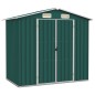 vidaXL Cobertizo de jardín acero galvanizado verde 205x129x183 cm vidaXL Cobertizo de jardín acero galvanizado verde 205x129x183 cm