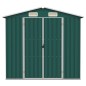 vidaXL Cobertizo de jardín acero galvanizado verde 205x129x183 cm vidaXL Cobertizo de jardín acero galvanizado verde 205x129x183 cm