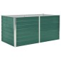 vidaXL Jardinera elevada de acero galvanizado verde 160x80x77cm