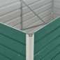 vidaXL Jardinera elevada de acero galvanizado verde 160x80x77cm