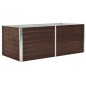 vidaXL Jardinera elevada de acero galvanizado marrón 160x80x45 cm vidaXL Jardinera elevada de acero galvanizado marrón 160x80x45 cm