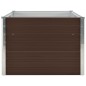 vidaXL Jardinera elevada de acero galvanizado marrón 160x80x45 cm vidaXL Jardinera elevada de acero galvanizado marrón 160x80x45 cm