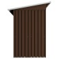 vidaXL Caseta de almacenamiento jardín acero marrón 194x121x181 cm vidaXL Caseta de almacenamiento jardín acero marrón 194x121x181 cm