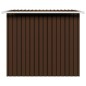 vidaXL Caseta de almacenamiento jardín acero marrón 194x121x181 cm vidaXL Caseta de almacenamiento jardín acero marrón 194x121x181 cm