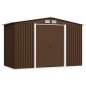 vidaXL Caseta de almacenamiento jardín acero marrón 257x205x178 cm vidaXL Caseta de almacenamiento jardín acero marrón 257x205x178 cm