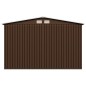 vidaXL Caseta de almacenamiento jardín acero marrón 257x205x178 cm vidaXL Caseta de almacenamiento jardín acero marrón 257x205x178 cm