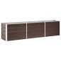 vidaXL Arriate de jardín de acero galvanizado marrón 240x40x45 cm vidaXL Arriate de jardín de acero galvanizado marrón 240x40x45 cm