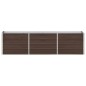 vidaXL Arriate de jardín de acero galvanizado marrón 240x40x45 cm vidaXL Arriate de jardín de acero galvanizado marrón 240x40x45 cm