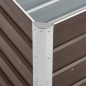 vidaXL Arriate de jardín de acero galvanizado marrón 240x40x45 cm vidaXL Arriate de jardín de acero galvanizado marrón 240x40x45 cm