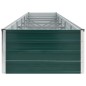 vidaXL Arriate de jardín de acero galvanizado verde 480x80x45 cm vidaXL Arriate de jardín de acero galvanizado verde 480x80x45 cm