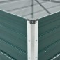 vidaXL Arriate de jardín de acero galvanizado verde 480x80x45 cm vidaXL Arriate de jardín de acero galvanizado verde 480x80x45 cm
