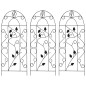 vidaXL Soporte para plantas trepadoras 3 uds hierro negro 40x100 cm vidaXL Soporte para plantas trepadoras 3 uds hierro negro 40x100 cm