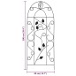 vidaXL Soporte para plantas trepadoras 3 uds hierro negro 40x100 cm vidaXL Soporte para plantas trepadoras 3 uds hierro negro 40x100 cm