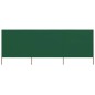 vidaXL Paravientos de playa de 3 paneles tela verde 400x80 cm vidaXL Paravientos de playa de 3 paneles tela verde 400x80 cm