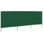 vidaXL Paravientos de playa de 3 paneles tela verde 400x80 cm vidaXL Paravientos de playa de 3 paneles tela verde 400x80 cm