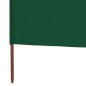 vidaXL Paravientos de playa de 3 paneles tela verde 400x80 cm vidaXL Paravientos de playa de 3 paneles tela verde 400x80 cm