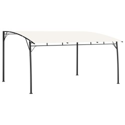 vidaXL Toldo parasol de jardín color crema 4x3x2,55 m
