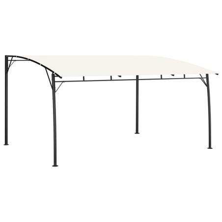 vidaXL Toldo parasol de jardín color crema 4x3x2,55 m